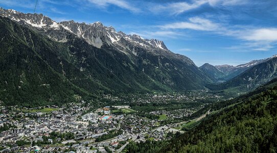 Europe mountains cable car photo