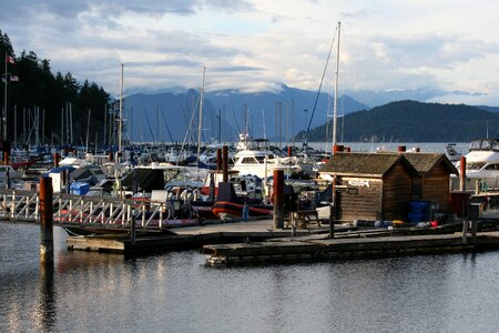 Coast summer harbor