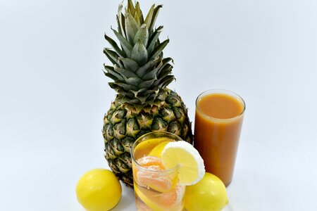 Cocktails lemonade pineapple photo