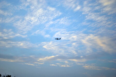 Airplane Flying Sky photo