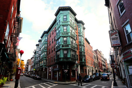 Street Corner in Boston, Massachusetts photo