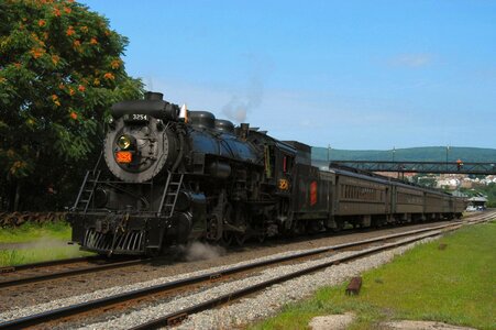 Locomotive passenger summer photo