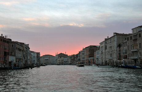Twilight in Venice from the Campo della Salute. photo