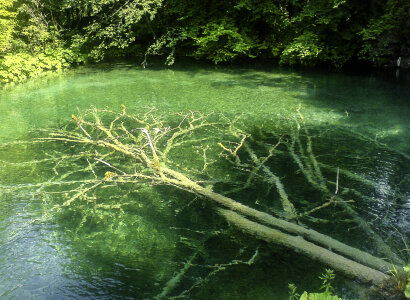 Plitvice Lake Water at Plitvice Lakes National Park, Croatia photo