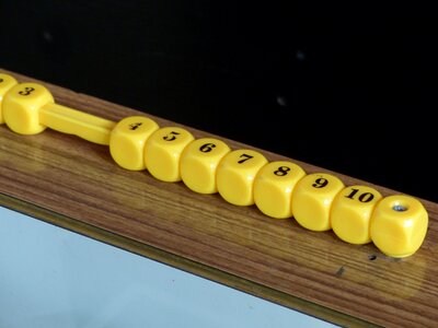 Table football counter counting unit