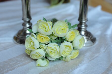 Bouquet decoration white photo