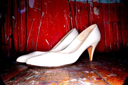 Stiletto-heeled shoe pink footwear photo