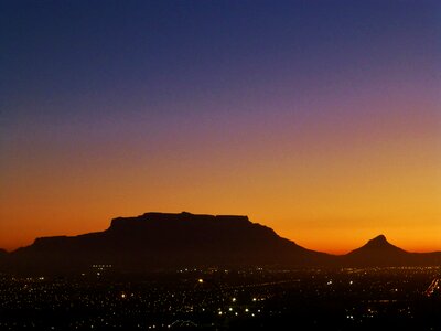 Cape town south africa sunset photo