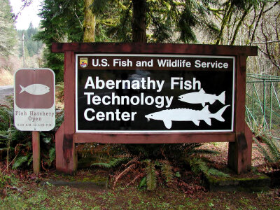 Sign: Abernathy Fish Technology Center photo