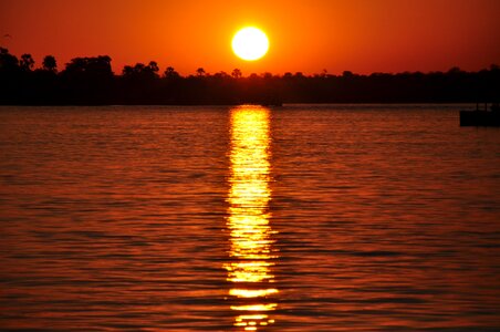 Dusk river zambezi