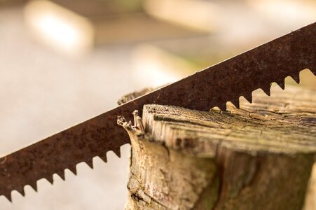 Rust iron lumber
