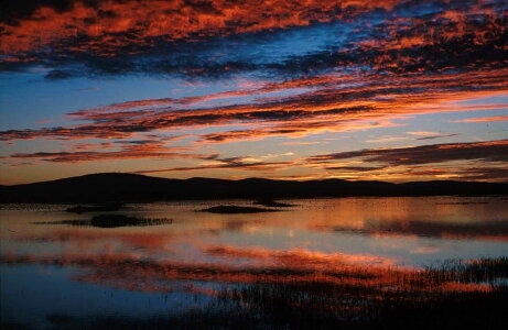 Camp sunset photo