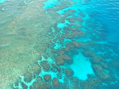 Ocean pacific aerial view