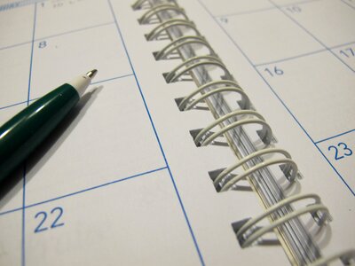 Pen schedule organizer photo