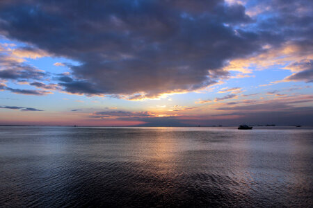 Sunset in Manila Bay photo