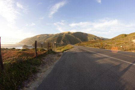 Road by the Coast in California photo