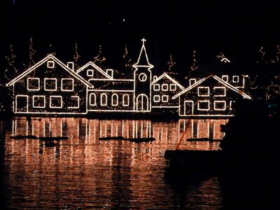 Evening lights port