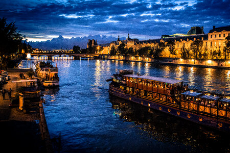 River in Paris photo