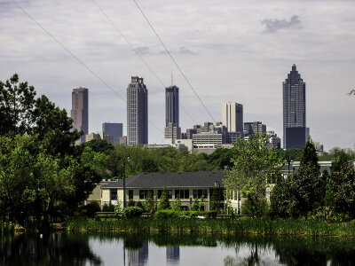 Atlanta Skyline with skyscrapers in Georgia photo