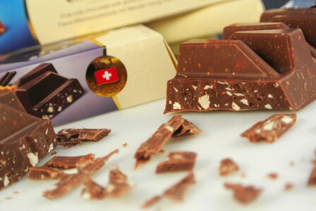 Swiss chocolate candy delicious