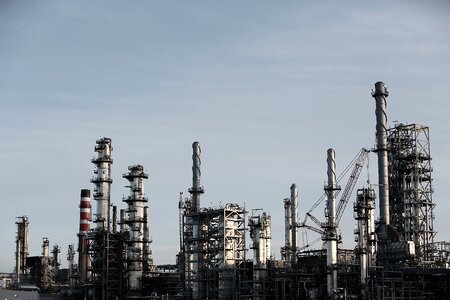 Chimneys manufacturing factory photo