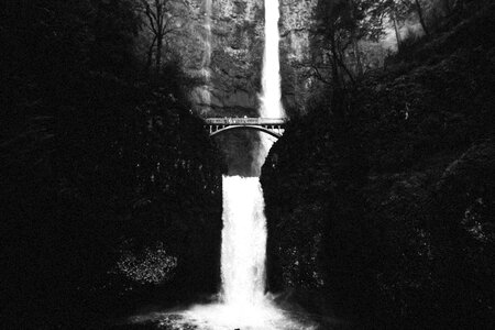 Black And White dark lake