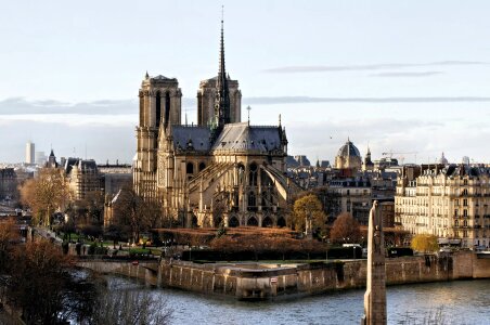 Notre Dame Of Paris The Seine Cathedral Religion photo