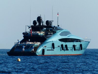 Powerboat sea lake photo