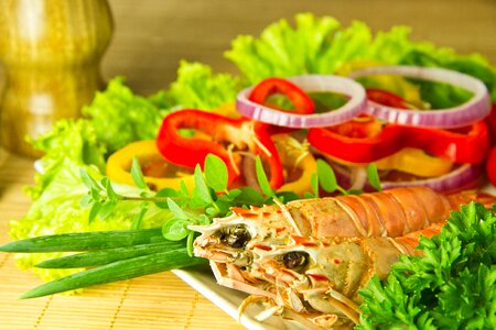 Meal lunch shrimp photo