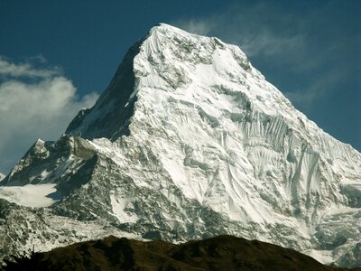 Mountains snow nepal photo