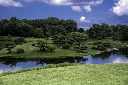 Landscape and island in the Japanese Gardens photo