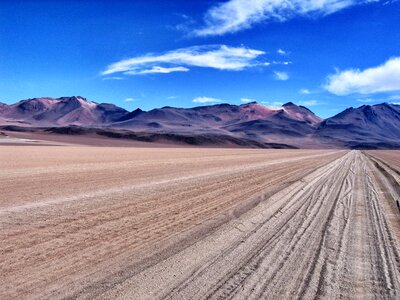 Track atacama bolivia photo