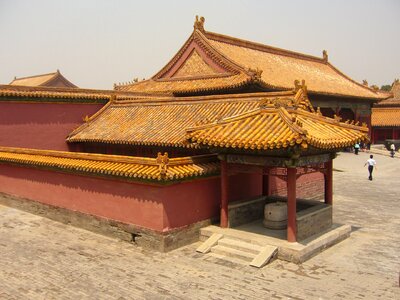 Beijing forbidden city house photo