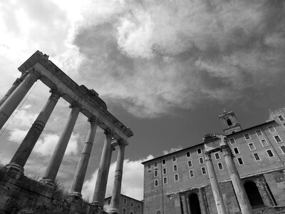 Roman architecture ruins photo