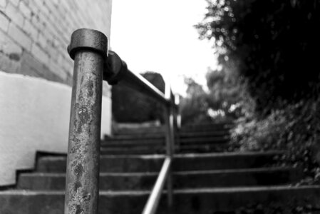 Steps stairs black and white photo