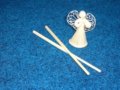 Straw sticks wings