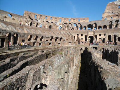 Gladiators roman ruins photo