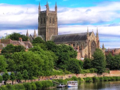 Church architecture river