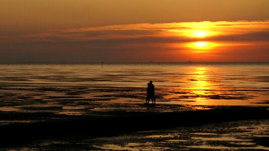 Watts wadden sea north sea photo