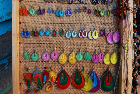Vendor jewelry earring photo