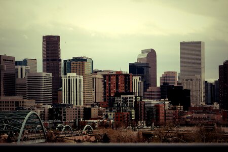 Cloudy urban colorado photo