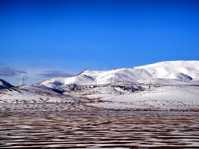 Winter snow ice