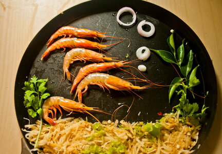 Prawns In Plate photo