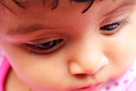 Close-up child happy photo