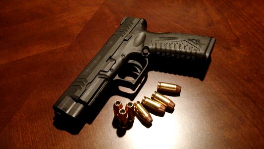 Gun weapon bullets photo