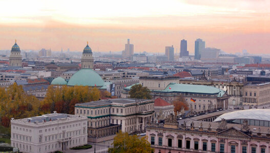 Cityscape skyline view of Berlin, Germany photo