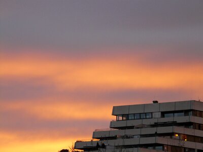 House skyscraper clouds