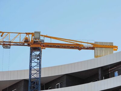 Construction machinery crane photo