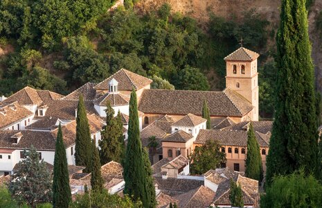 roofs of church San Pedro y Pablo, Granada, Spain photo