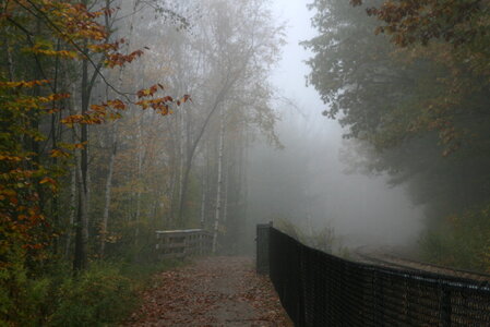 The White Mountains of New Hampshire in the fall photo